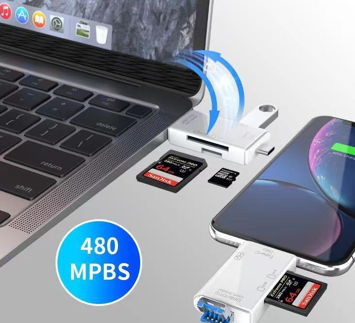 QuickTransfer USB Stick en SD Kaart Lezer – Snel Bestanden Overzetten van iPhone, Android en Meer