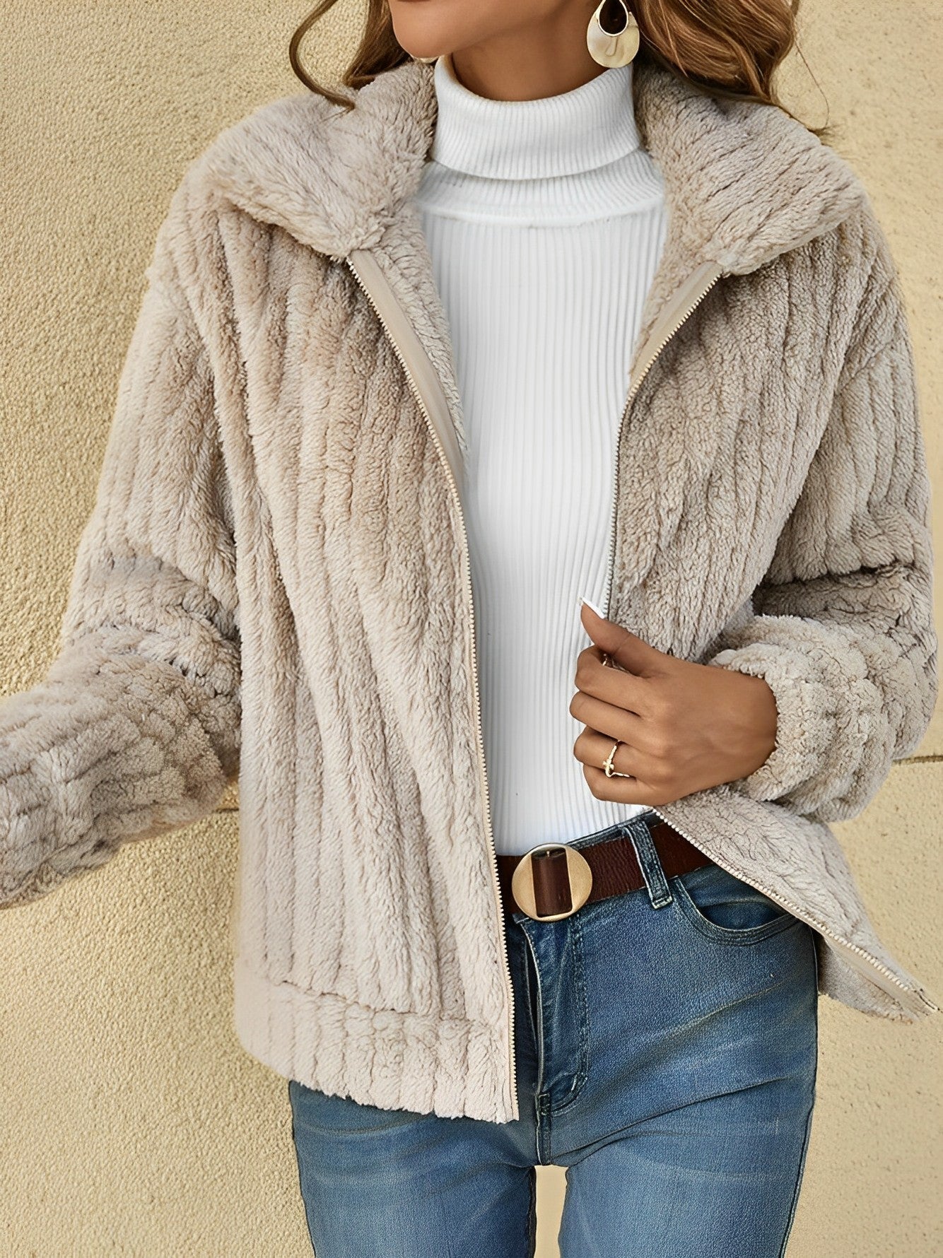 Teddy Jasje Met Hoge Kraag | Warm