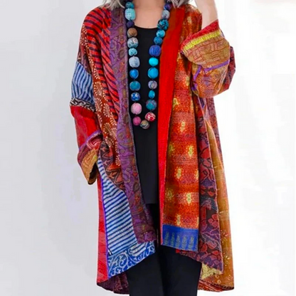 Vintage Meerkleurig Cardigan | Losse Pasvorm