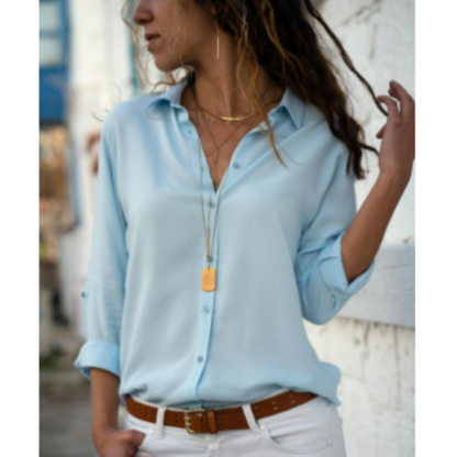 Casual Overhemd Met Losse Pasvorm | Lange Mouwen