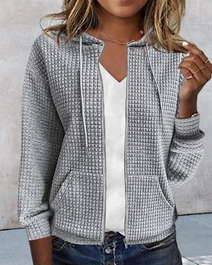 Stijlvol Vest Met Met Capuchon | Lange Mouwen