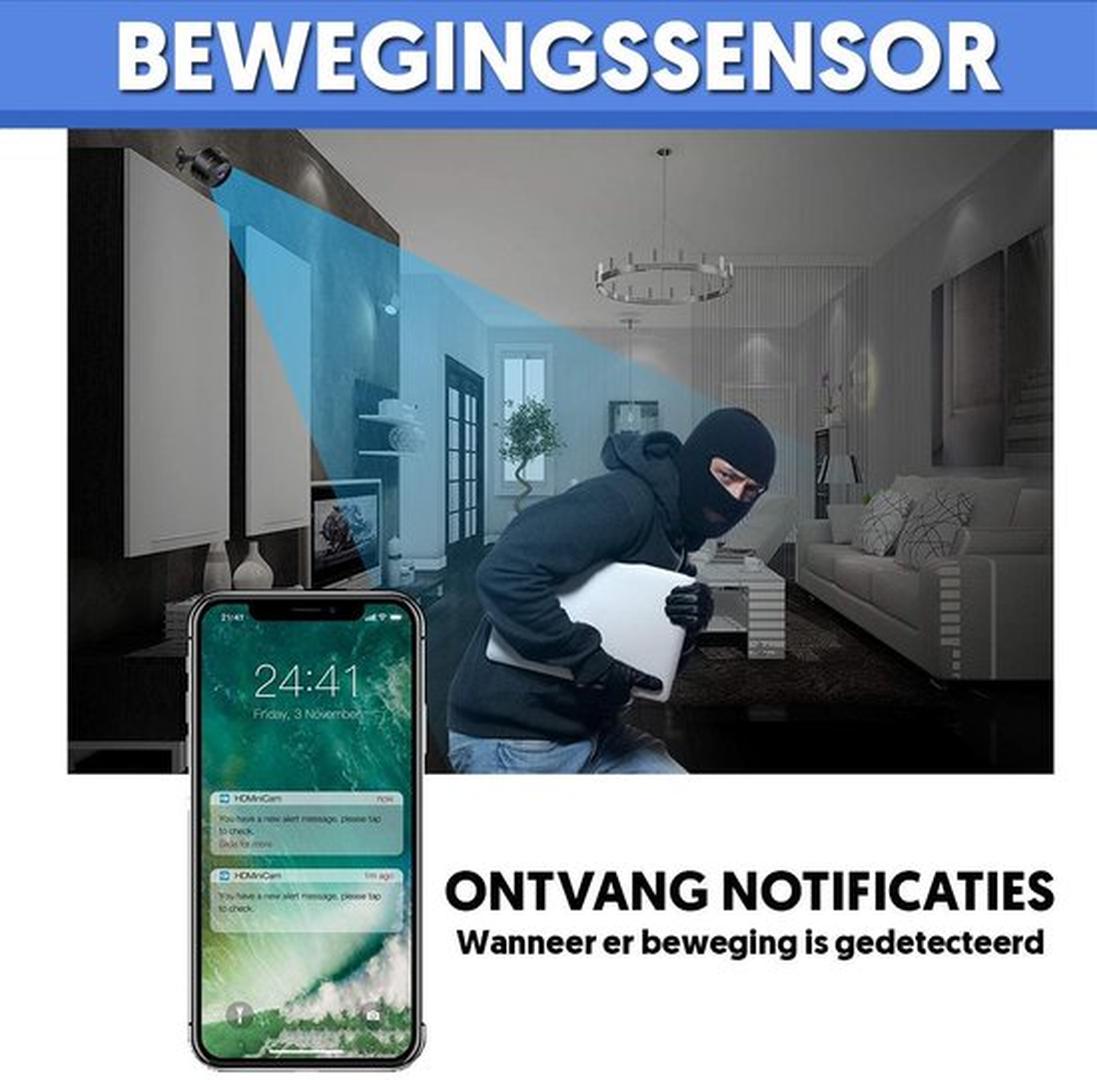 Mini HD Beveiligingscamera 1080P – Draadloos
