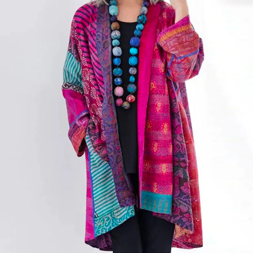 Vintage Meerkleurig Cardigan | Losse Pasvorm