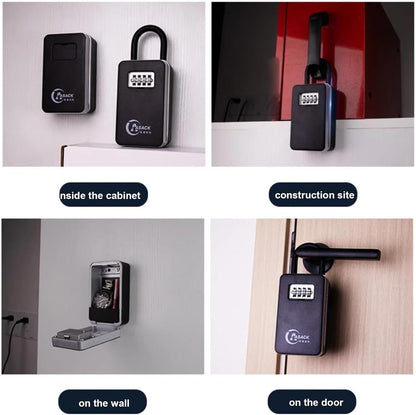 Key Lock Box voor Buiten – Beveiligde Sleutelkast met Instelbare Code voor Huis, Inclusief Montagekit (Wandmontage)