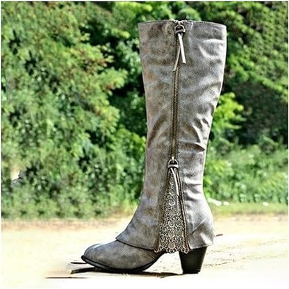 Stijlvolle Laarzen Met Hoge Hak | Blokhak