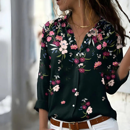 Stijlvol Bedrukte Blouse | Lange Mouwen