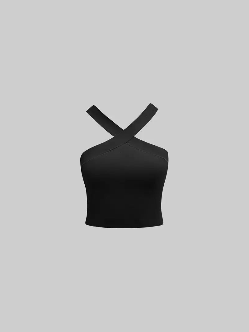 6-delige Dames Casual Set voor Lente/Zomer van Gebreid Stoffen met Ronde Hals, Pocket en Elastische Taille, Polyester Blend