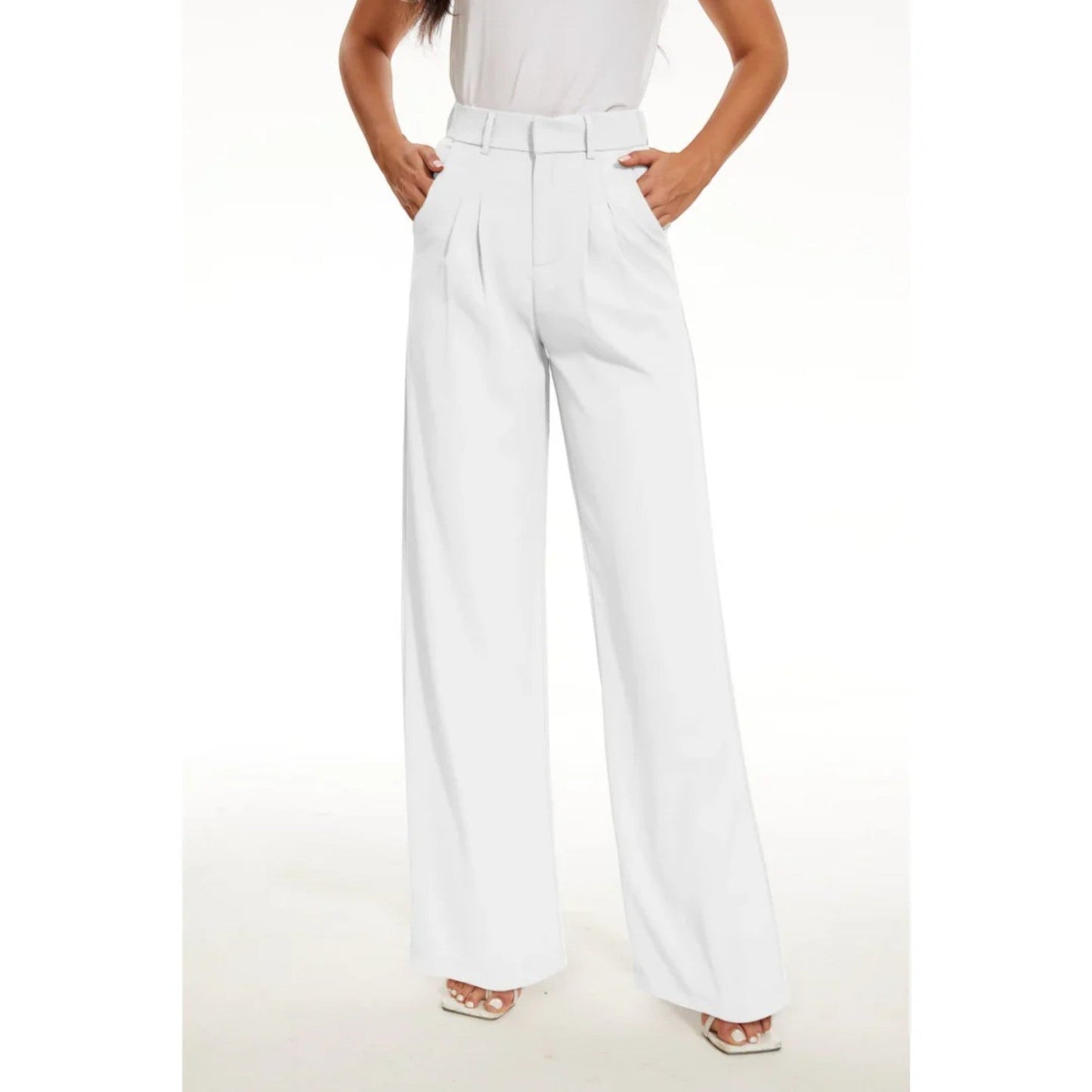 Broek Met Wijde Pijpen | Hoge Taille
