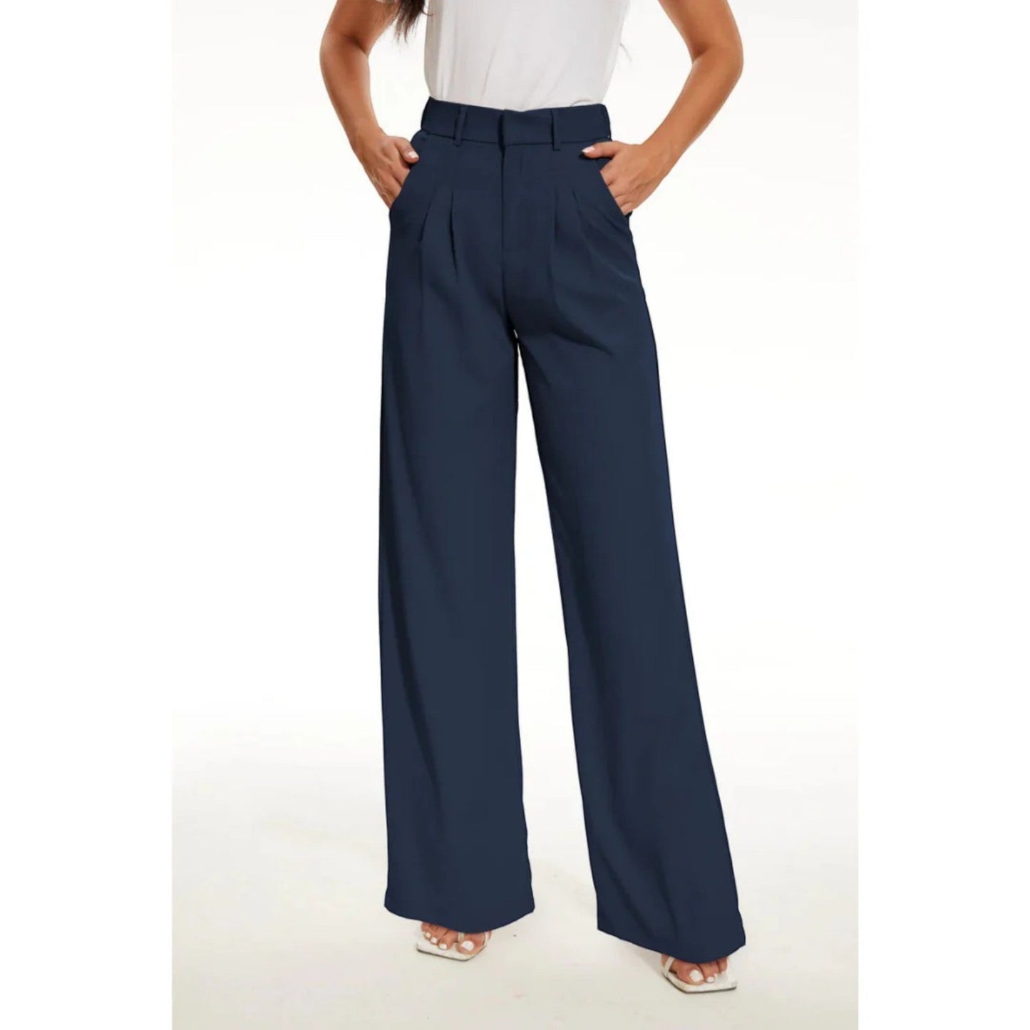 Broek Met Wijde Pijpen | Hoge Taille