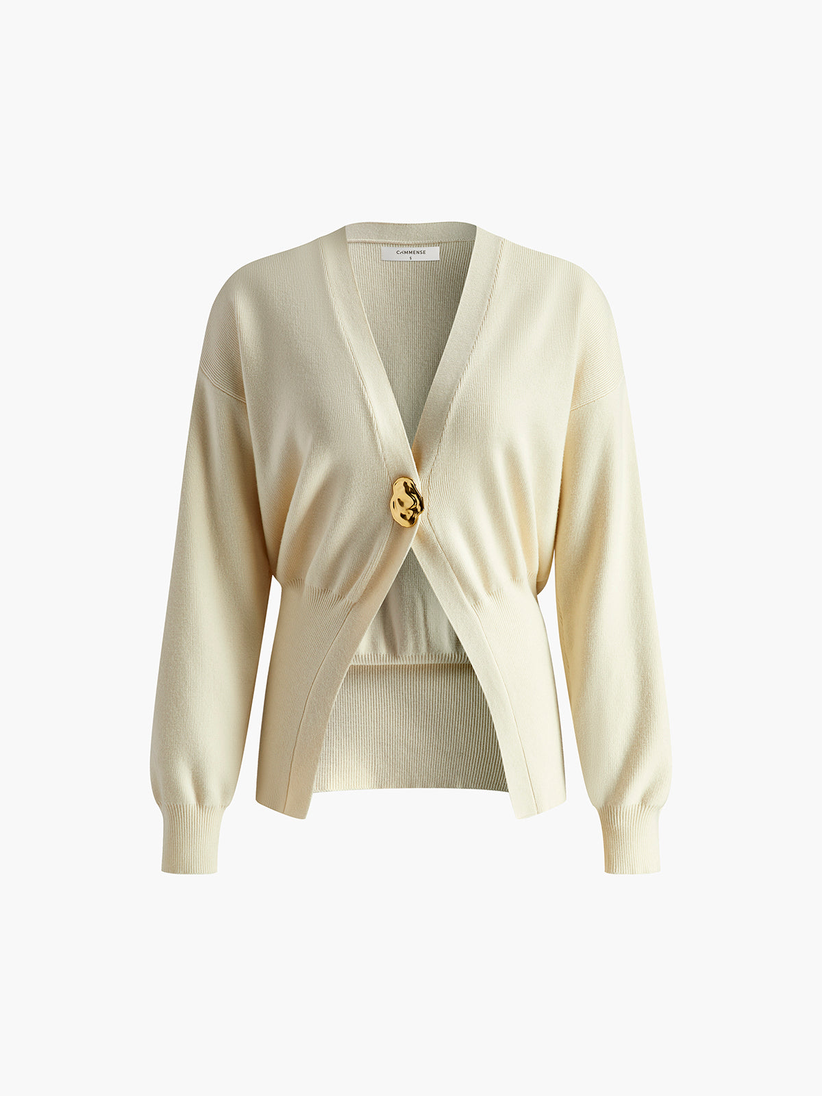 Winter Cardigan Met Gouden Knop | V-Hals