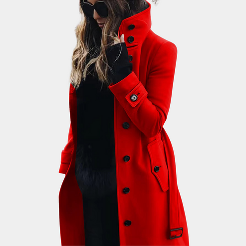 Yuna Damen Trenchcoat Rot