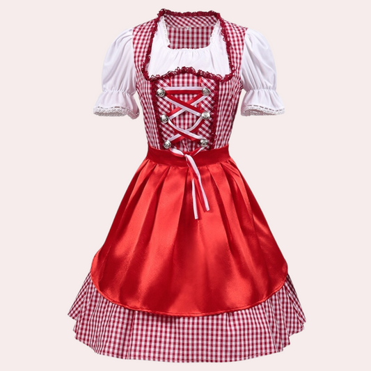 Traditionele Rode Beierse Oktoberfest Dirndljurk