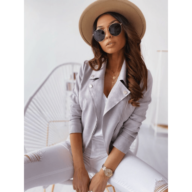 Winterjas Met Lange Mouwen En Rits | Stijlvol