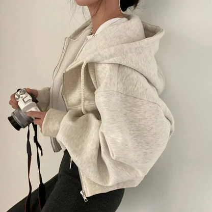 Oversized Hoodie Met Rits | Kort