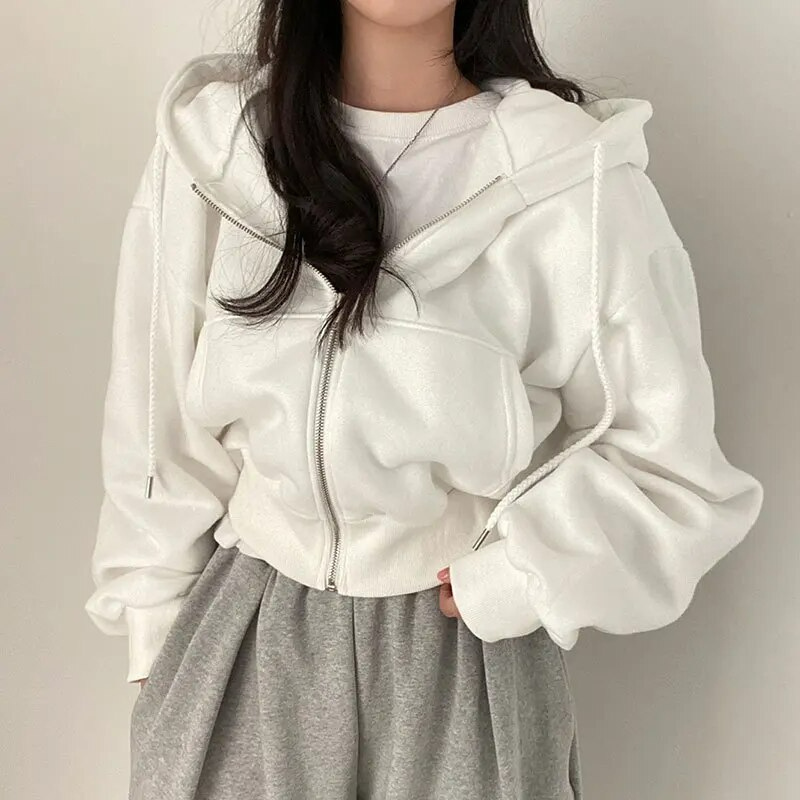 Oversized Hoodie Met Rits | Kort