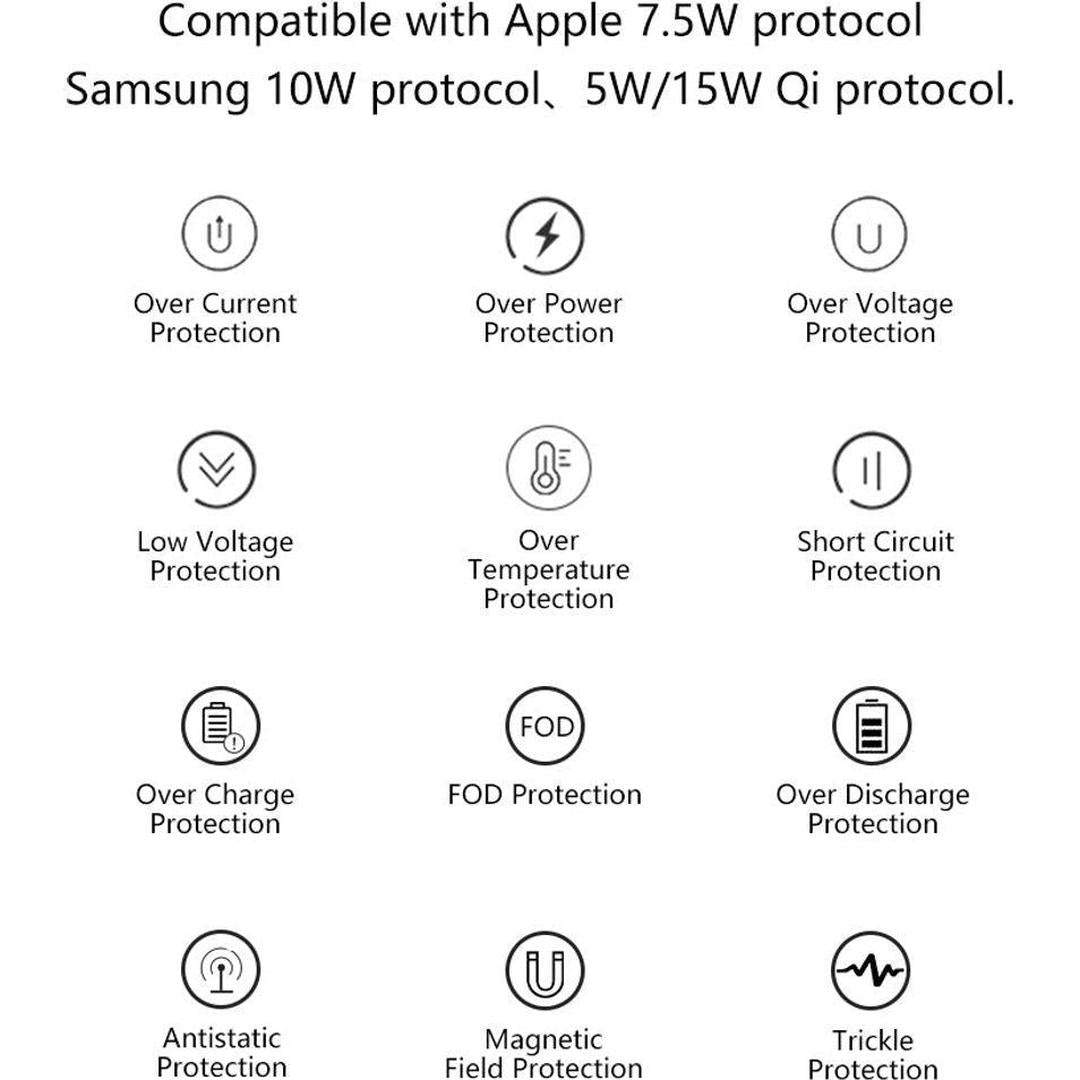 Digitale Wekker met QI-Oplader en 2-in-1 Functionaliteit