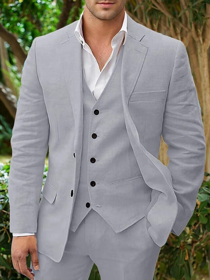 Stijlvol 3-Delig Pak Voor Mannen | Formeel