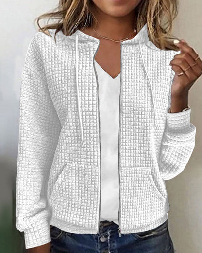Stijlvol Vest Met Met Capuchon | Lange Mouwen