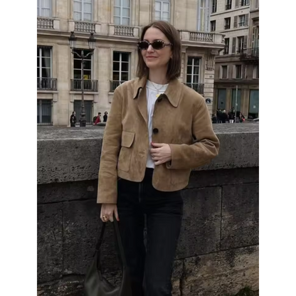 Korte Winterjas Met Knoopsluiting | Lange Mouw