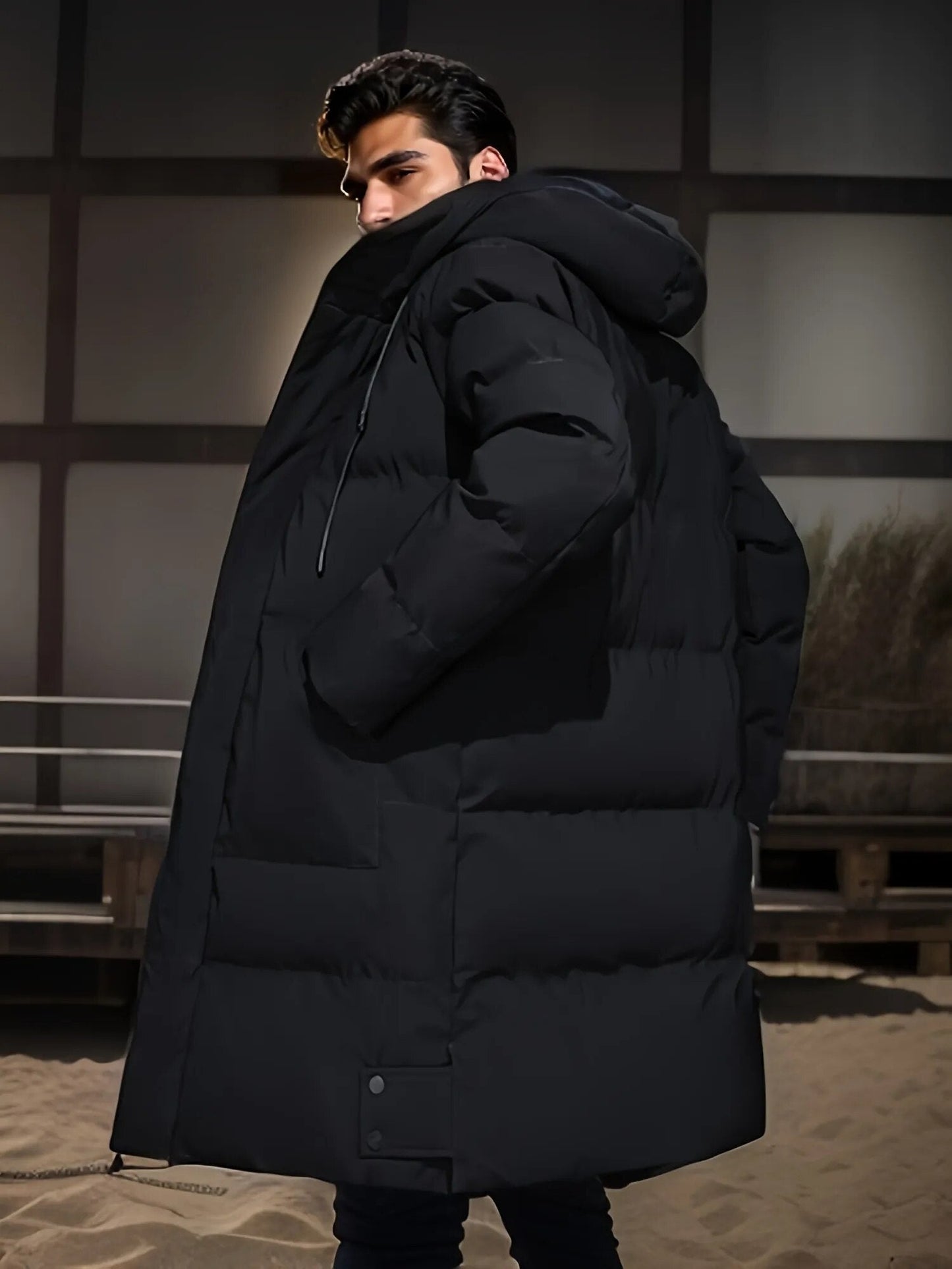 Lange Puffer Parka Voor Heren | Winter
