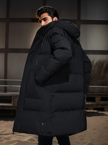Lange Puffer Parka Voor Heren | Winter