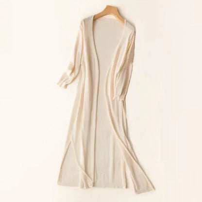 Gebreid Vest Met Open Voorkant | Lang