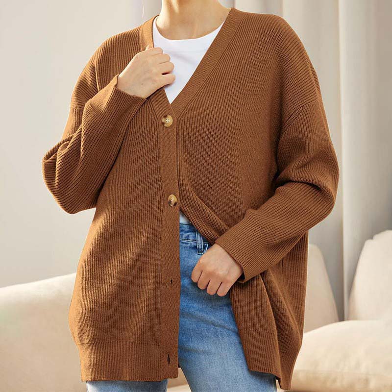 Gebreide Winter Cardigan Met Knopen | Oversized