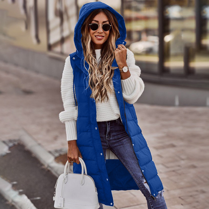 Lang Gewatteerd Vest | Warm