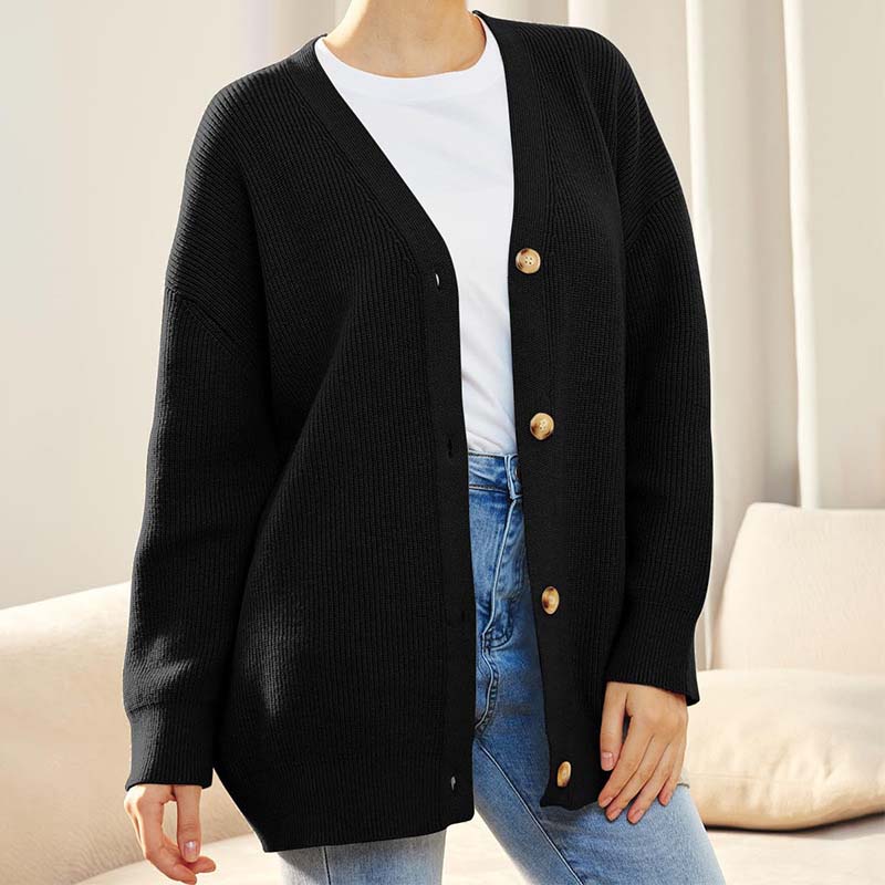 Gebreide Winter Cardigan Met Knopen | Oversized