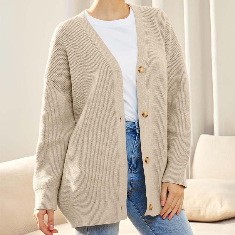 Gebreide Winter Cardigan Met Knopen | Oversized