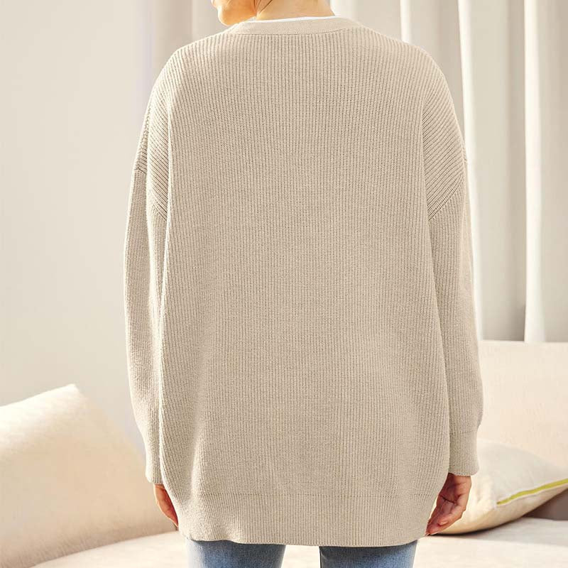 Gebreide Winter Cardigan Met Knopen | Oversized