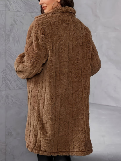 Stijlvolle Teddy Jas Met Lange Mouwen | Winter