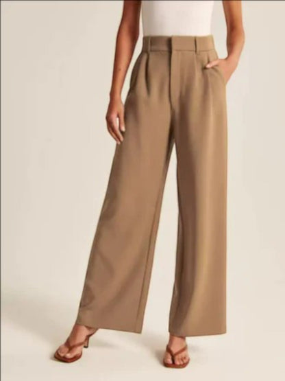 Broek Met Wijde Pijpen | Hoge Taille