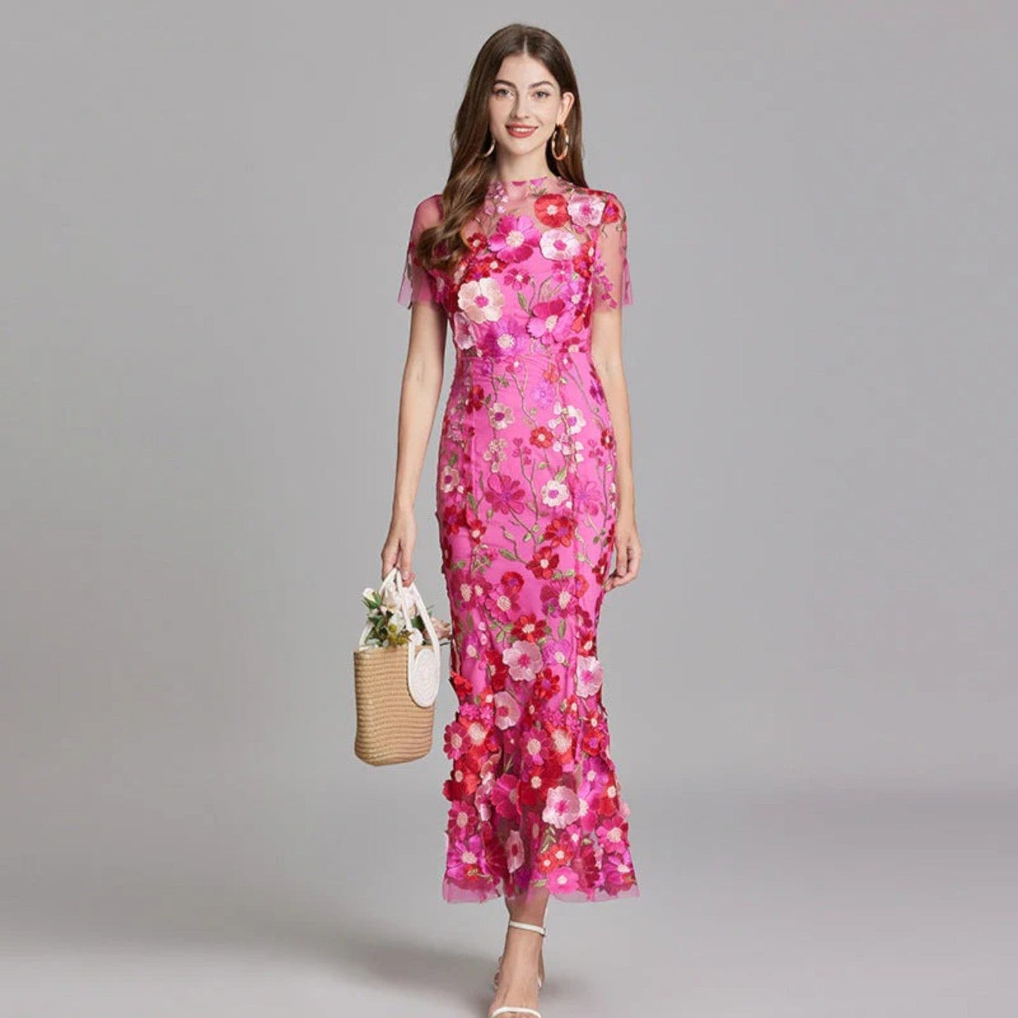 Camila | Elegante Geborduurde Jurk | Maxi