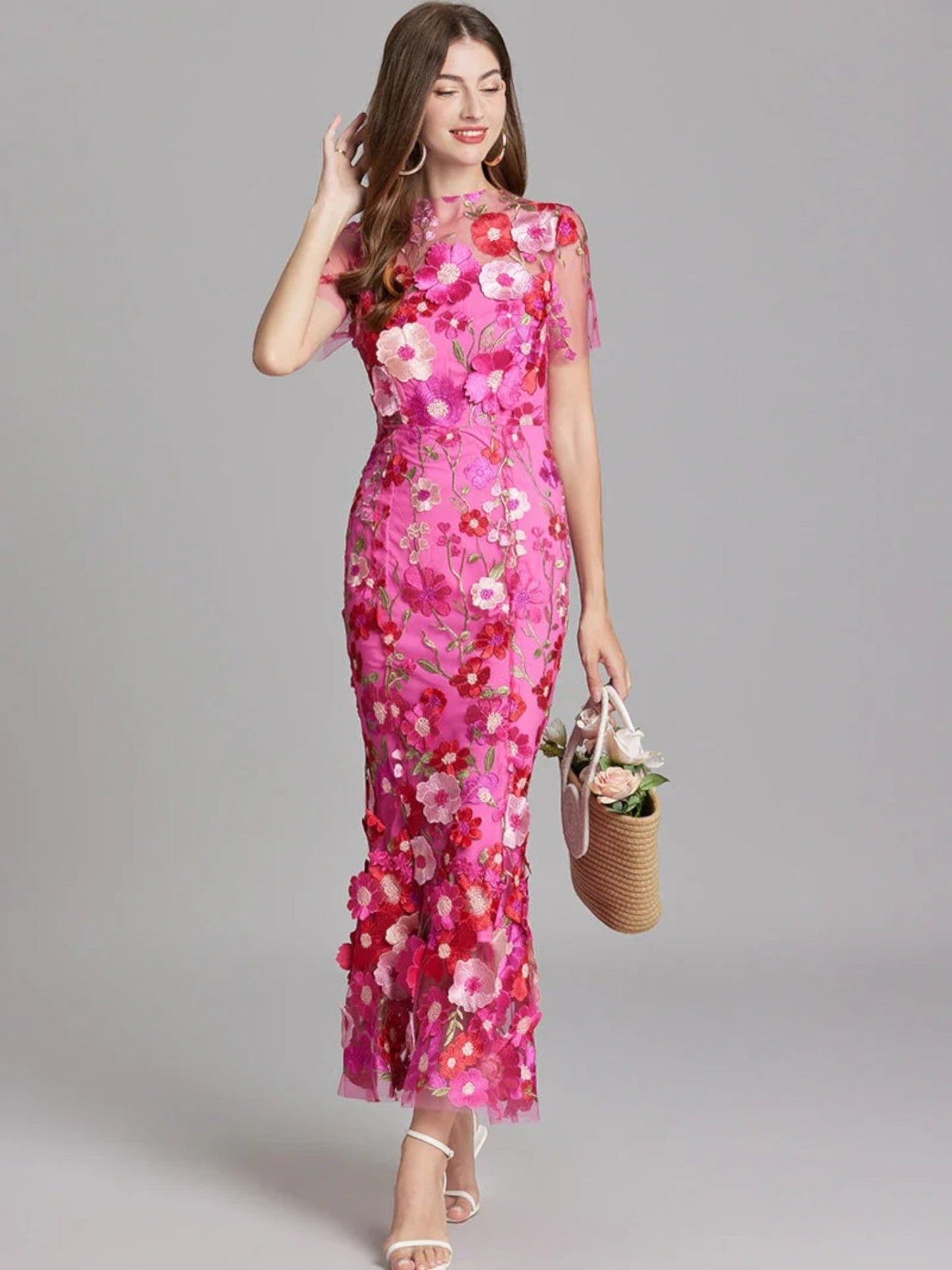 Camila | Elegante Geborduurde Jurk | Maxi