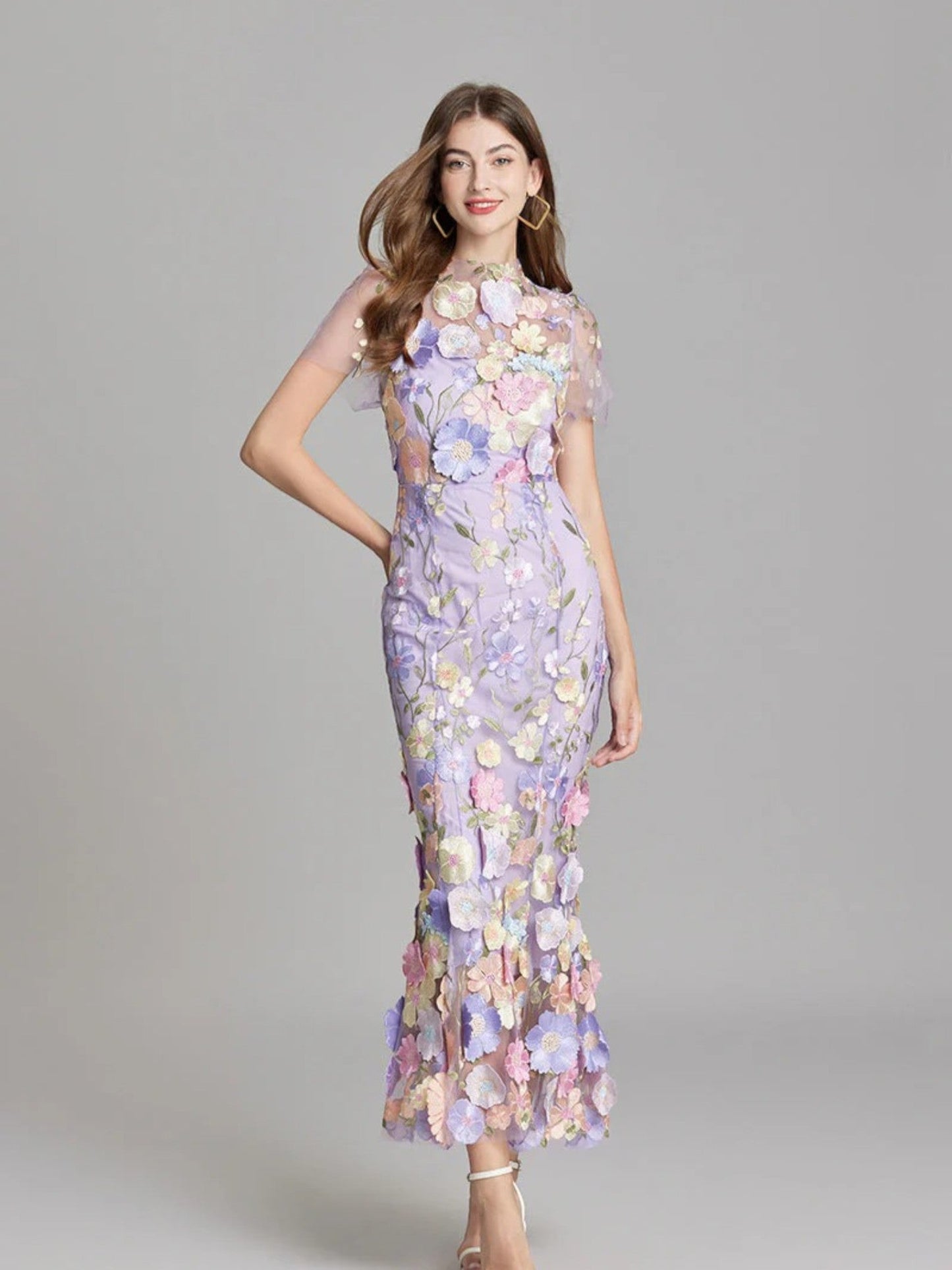 Camila | Elegante Geborduurde Jurk | Maxi