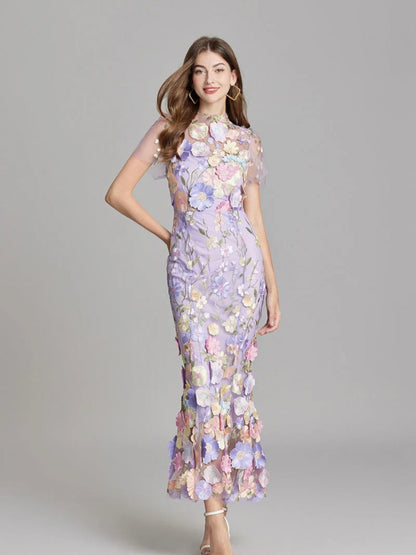 Camila | Elegante Geborduurde Jurk | Maxi