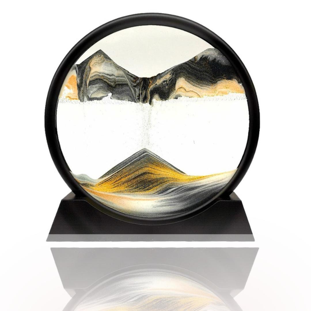 Decoratieve 3D-Zandloper met Diepzee-Inspiratie voor Rust in Huis