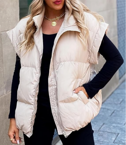 Trendy Gewatteerd Vest | Mouwloos