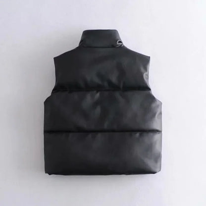 Trendy Mouwloos Puffervest | Kort