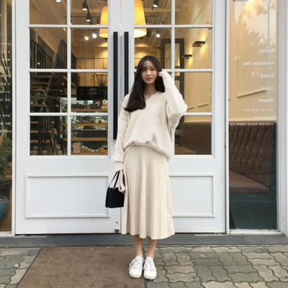 Dames Trui Met V-Hals Voor De Winter | Lange Mouwen