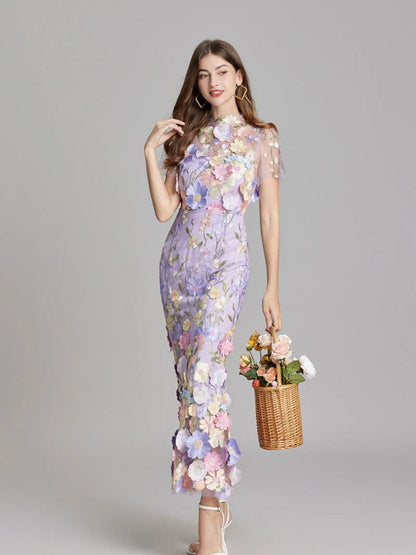 Camila | Elegante Geborduurde Jurk | Maxi