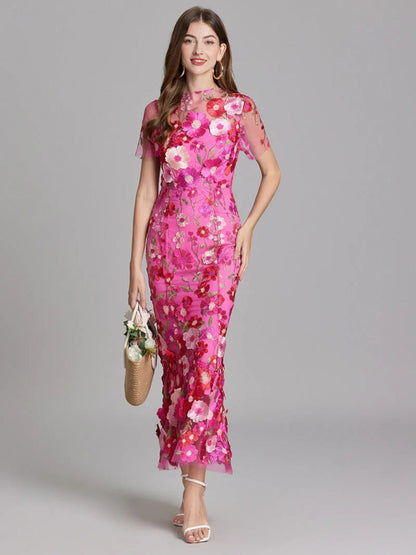 Camila | Elegante Geborduurde Jurk | Maxi