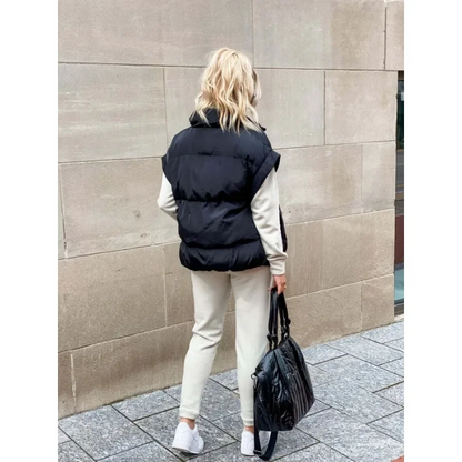 Trendy Gewatteerd Vest | Mouwloos