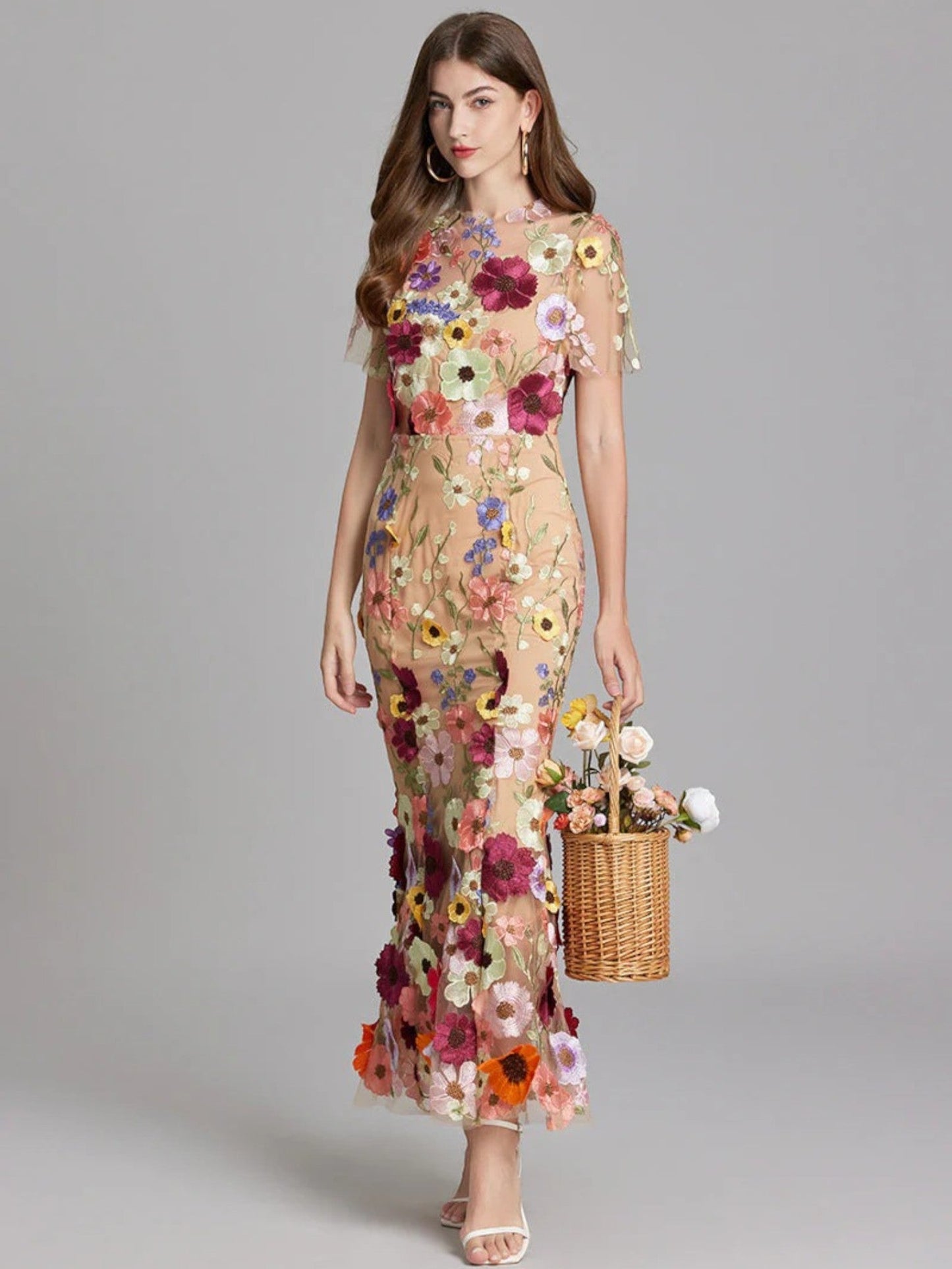 Camila | Elegante Geborduurde Jurk | Maxi