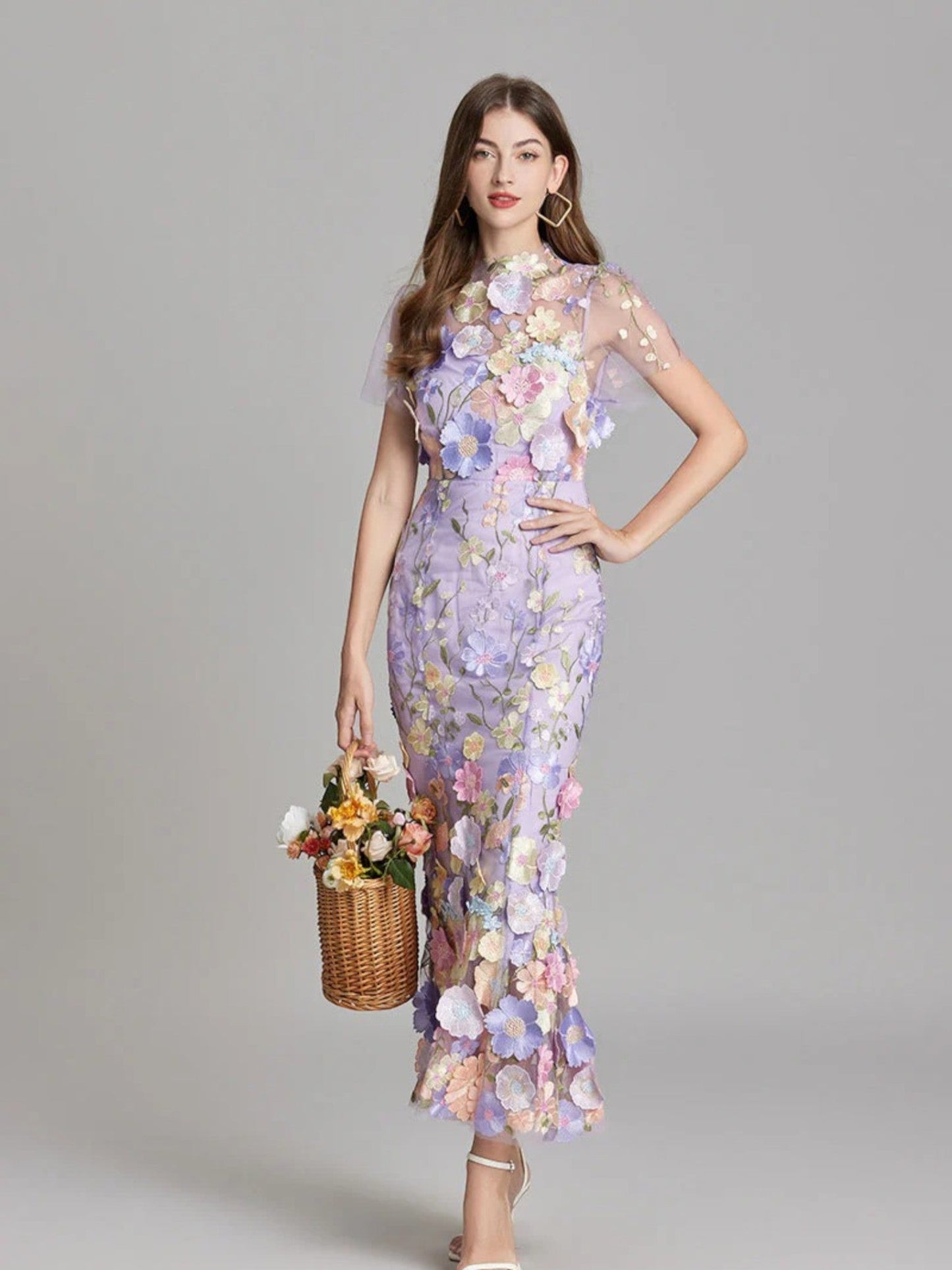 Camila | Elegante Geborduurde Jurk | Maxi