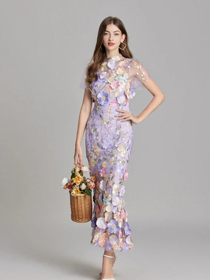 Camila | Elegante Geborduurde Jurk | Maxi