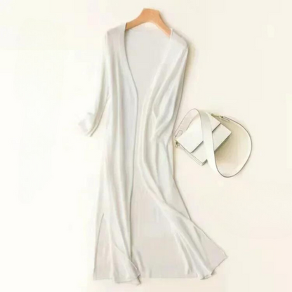 Gebreid Vest Met Open Voorkant | Lang