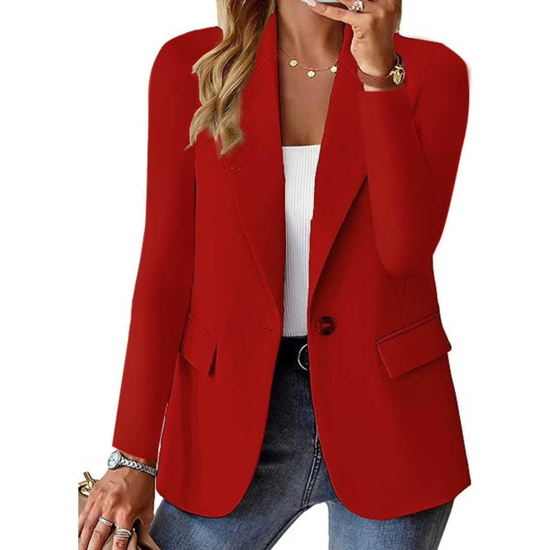 Casual Blazer Met Reverskraag | Lange Mouw