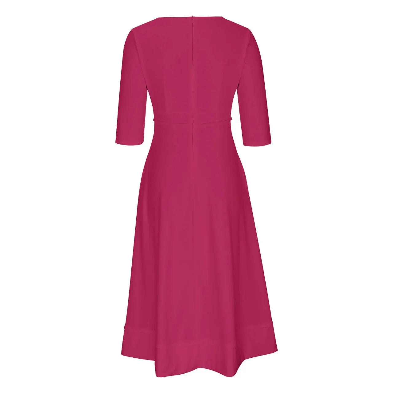 Anna | Elegante Avondjurk Met V-hals | Midi